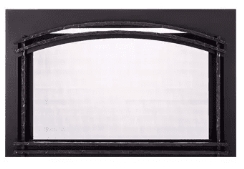 Majestic 30 Inch Black Forged Arch Screen Front for Trilliant Fireplace Inserts