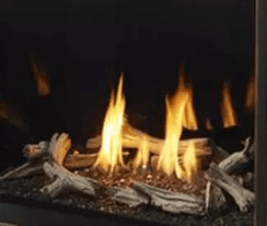Majestic Driftwood Logs for Modern Meridian Gas Fireplaces