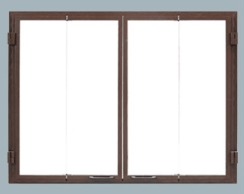 Majestic Glass Bi-Fold Door for 36 Inch Ashland Fireplaces