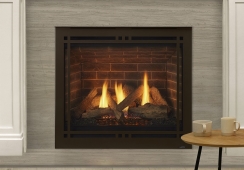 Majestic New Bronze Contemporary Rectangular Door for 36 Inch Quartz Platinum Gas Fireplaces
