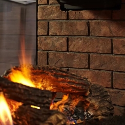 Majestic Weathered Traditional Brick Interior Liner for 36 Inch Peninsula Gas Fireplaces