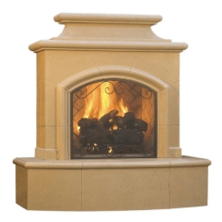 American Fyre Designs Mariposa Freestanding Vent Free Outdoor Gas Fireplace