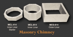 Mason Lite 14 Inch Inner Diameter Individual Inner Chimney Liner