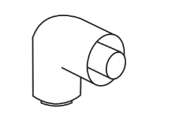 Montigo 4 Inch Inner Diameter 90 Degree Elbow