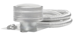 Metal-Fab 4 Inch Diameter Masonry Relining Kit with Termination - Dual 3 Inch Aluminum Liners