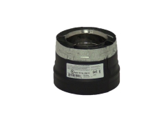 Metal-Fab 4 Inch Diameter Napoleon to Metal-Fab Adapter - Black