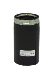 Metal-Fab 4 Inch Diameter Variable Length Direct Vent Pipe - Black