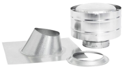 Metal-Fab 4 Inch Diameter Vertical Direct Venting Kit