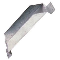 Metal-Fab Type B Oval Chimney Pipe Tee Support - For 4 Inch Tees