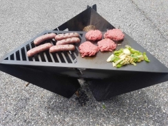 MF Fire 33 Inch Cooktop Griddle for Delta Fire Pits