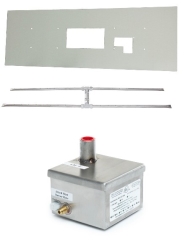 Fire By Design 48 Inch Flat Rectangular Pan Complete Gas Fire Pit Electronic Ignition Kit - 24V