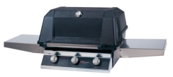 MHP Grills 27 Inch W3G4 Black Cast Aluminum Tri Burn Gas Grill Head with SearMagic Grids