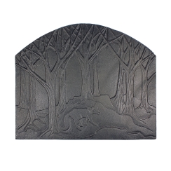 Minuteman Forest Fox Fireplace Fireback