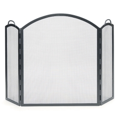 Minuteman Large Arched Trifold Fireplace Screen