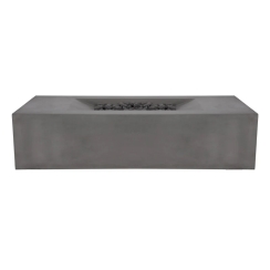 Pyromania Fire Features 58 x 32 Inch Moderne GFRC Gas Fire Table - Push Button Ignition