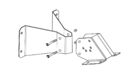 Schwank Stainless Steel Wall Mount Brackets for Gas Heaters
