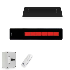 SunStar 48 Inch 35K BTU SGL Infrared Gas Patio Heater with Remote - Fixed Mount