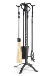 Napa Forge Black Twirl Fireplace Tool Set