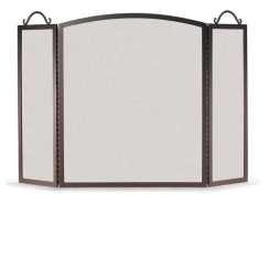 Napa Forge Large Trifold Traditional Arch Fireplace Screen