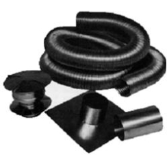 Napoleon 35 Foot Flexible Compressed Aluminum Gas Liner Kit - 4 Inch Diameter