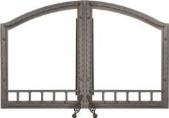 Napoleon Arched Wrought Iron Double Door - H335-1WI - High Country NZ6000 Fireplace