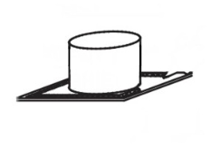Napoleon Direct Vent Attic Firestop/Vent Sleeve Assembly - For Direct Vent Stoves and 4 Inch x 7 Inch Venting Systems