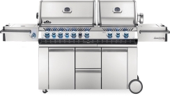 Napoleon Grills 95 Inch Prestige PRO 825 Stainless Gas Grill with Power Burner and Infrared Burners