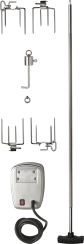 Napoleon Grills Stainless Steel Commercial Grade Rotisserie Kit for Large Grills