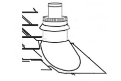 Napoleon 3 Inch Inner Diameter 1/12 to 7/12 Pitch Roof Terminal Kit