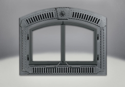 Napoleon Wrought Iron Arched Faceplate with Grills and Keystone - FPWI3-H - High Country NZ3000H Fireplace