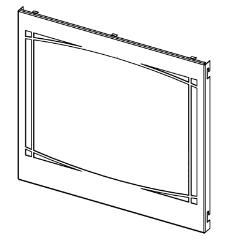 Napoleon Z35F Zen Decorative Front in Black for B35 Fireplaces