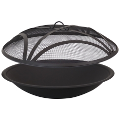 SunnyDaze 23 Inch Classic Elegance Replacement Woodburning Fire Pit Bowl and Spark Screen