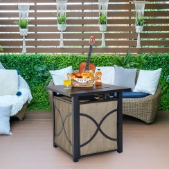 Costway 25 Inch Propane Fire Pit Table