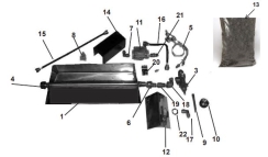 Outdoor Lifestyles 24 Inch Safety Pilot Hearth Kit for Outdoor Fireplaces