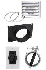 Osburn Outside Air Kit with Damper Assembly - For Osburn 2000 and 2300 Pedestal Stove Models