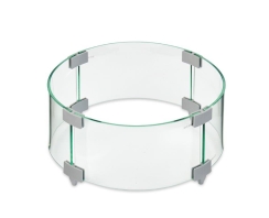 Outdoor Greatroom Company 12 Inch Round Tempered Glass Wind Guard