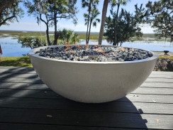 TessaRai Collection 40 Inch Patio Gas Fire Bowl - Match Light