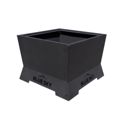 Blue Sky Outdoor Living 22 Inch Square Peak Patio Dual-Fuel Smokeless Fire Pit