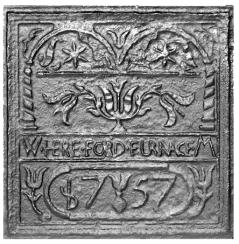 Pennsylvania Firebacks Hereford Stove Plate Reproduction Fireback