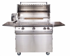 PGS Grills Legacy Stainless Steel Portable Cart for Pacifica or Pacifica Gourmet Series Grills