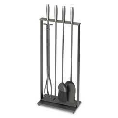 Pilgrim Modern Soldiered Row Fireplace Tool Set