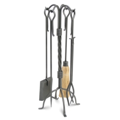 Pilgrim Traditional Vintage Iron Fireplace Tool Set