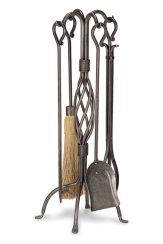 Pilgrim Basket Weave Fireplace Tool Set