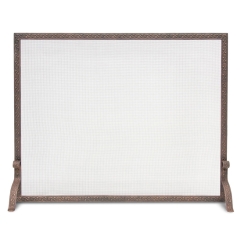 Pilgrim Ballard Embossed Single Panel Fireplace Screen