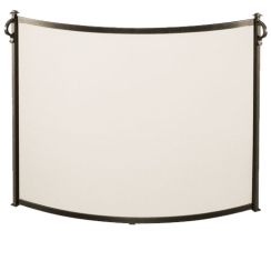 Pilgrim Large Bowed Craftsman Fireplace Screen