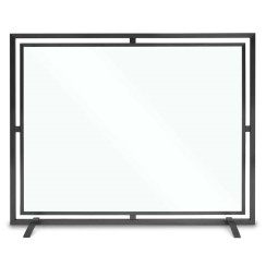 Pilgrim Floating Glass Fireplace Screen