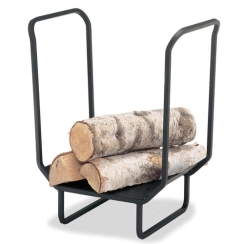 Pilgrim 25 Inch Matte Black Steel Log Holder