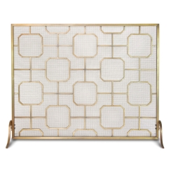 Pilgrim Single Panel Madison Fireplace Screen