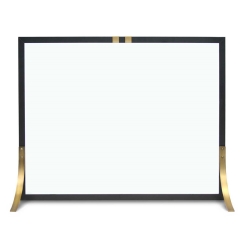 Pilgrim Valiant Glass Fireplace Screen