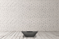 Prism Hardscapes Lombard Gas Fire and Water Bowl - Match Lit